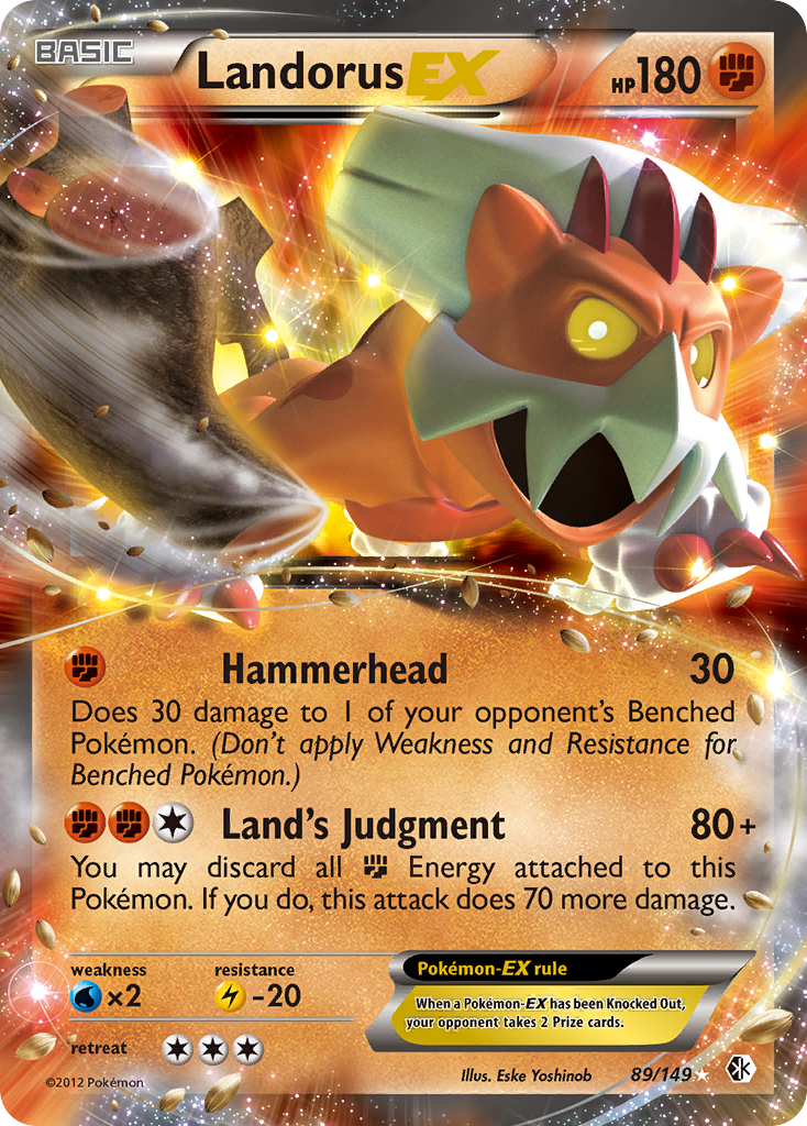 Landorus EX (89/149) [Black & White: Boundaries Crossed] | Good Games Morley