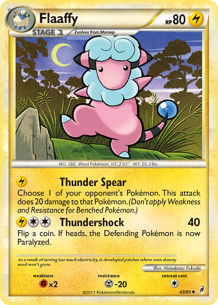 Flaaffy (43/95) [HeartGold & SoulSilver: Call of Legends] | Good Games Morley
