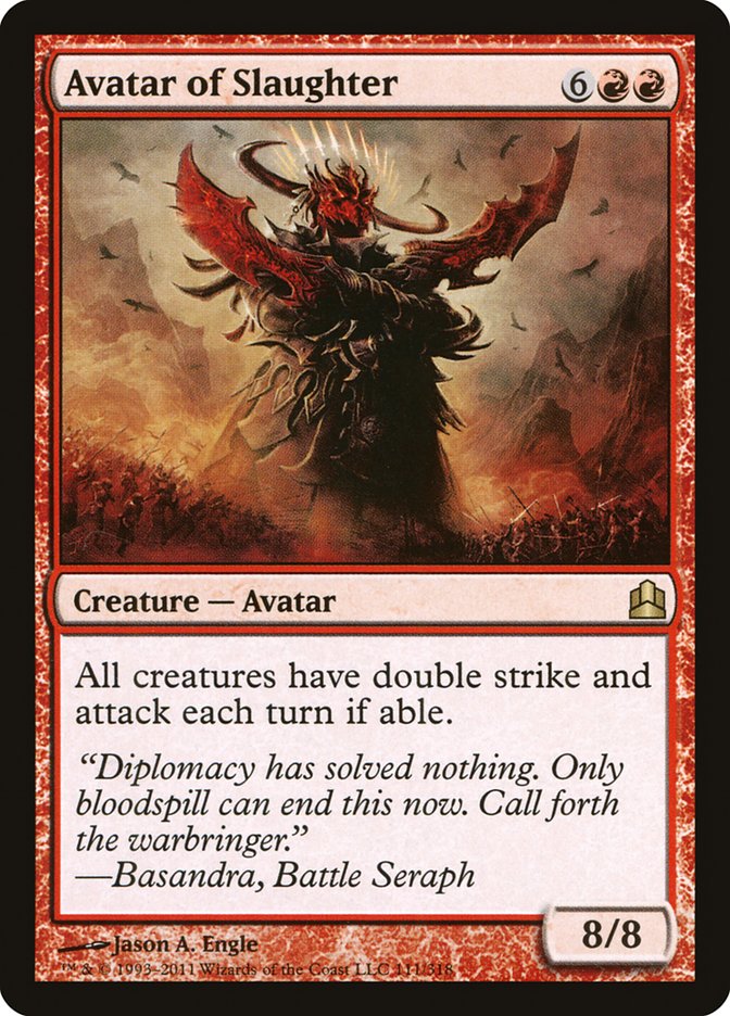 Avatar of Slaughter [Commander 2011] | Good Games Morley