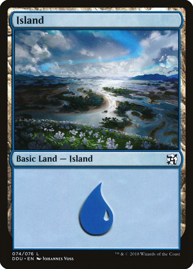 Island (74) [Duel Decks: Elves vs. Inventors] | Good Games Morley