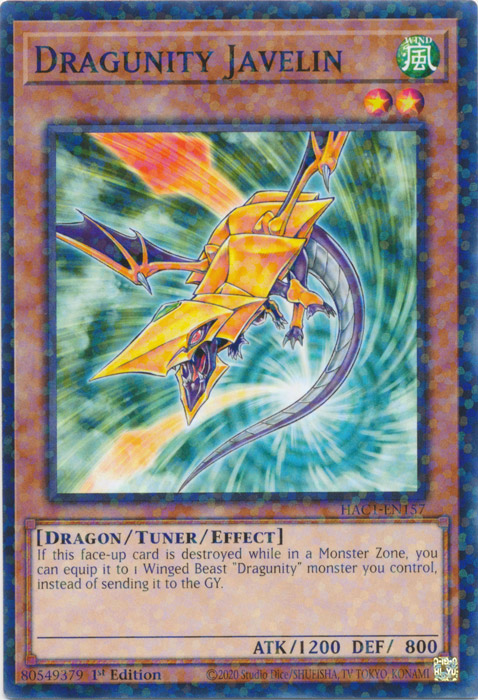 Dragunity Javelin (Duel Terminal) [HAC1-EN157] Common | Good Games Morley