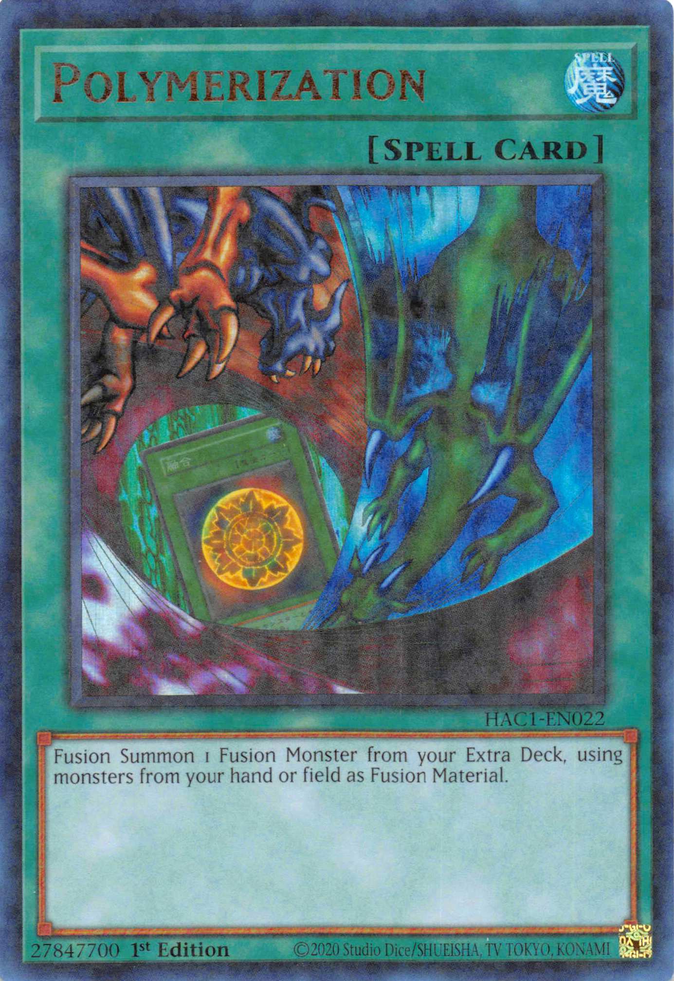 Polymerization (Duel Terminal) [HAC1-EN022] Parallel Rare | Good Games Morley
