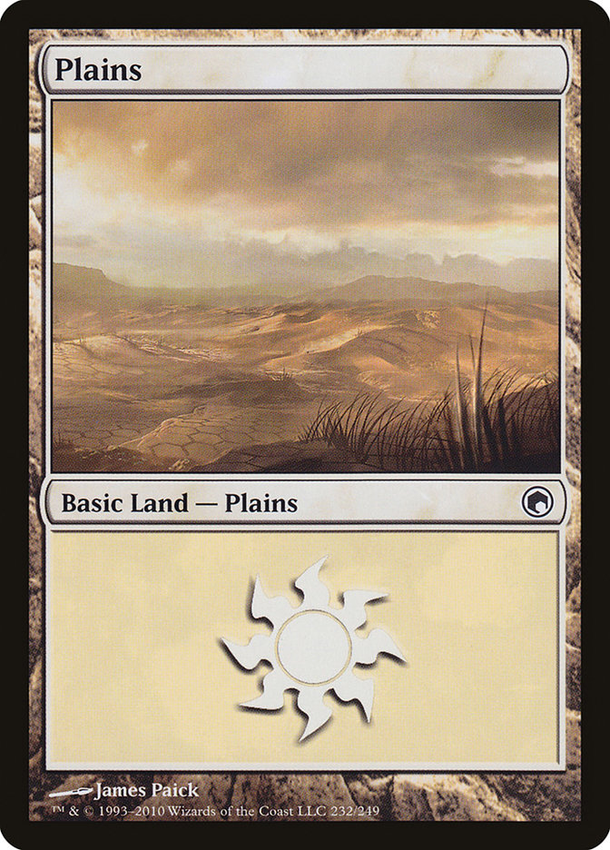 Plains (232) [Scars of Mirrodin] | Good Games Morley