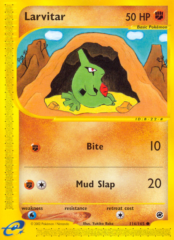 Larvitar (116/165) [Expedition: Base Set] | Good Games Morley