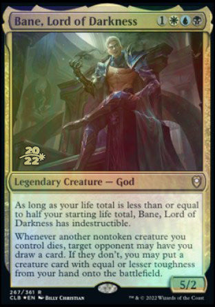 Bane, Lord of Darkness [Commander Legends: Battle for Baldur's Gate Prerelease Promos] | Good Games Morley