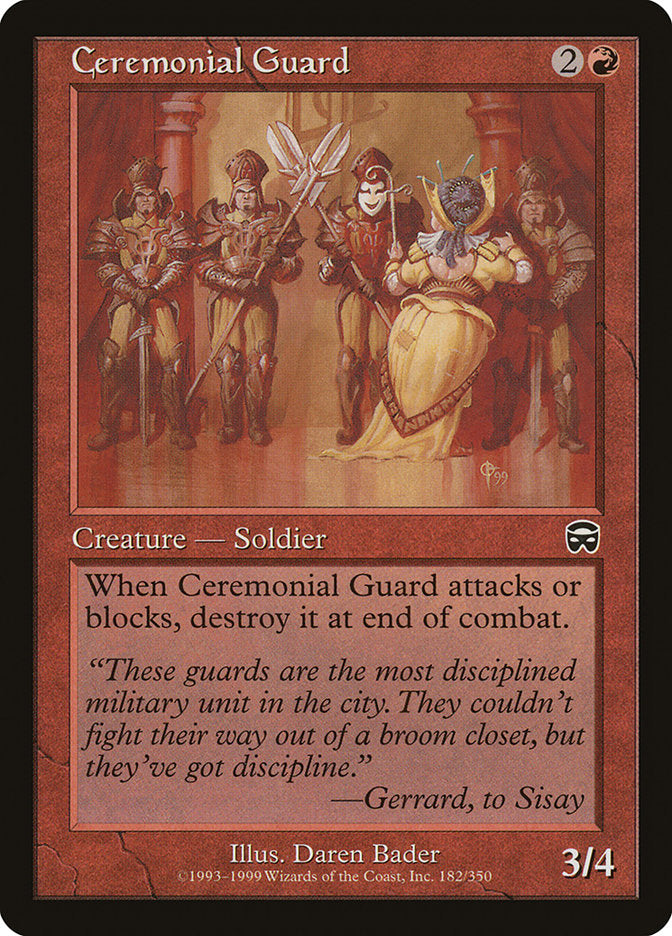Ceremonial Guard [Mercadian Masques] | Good Games Morley
