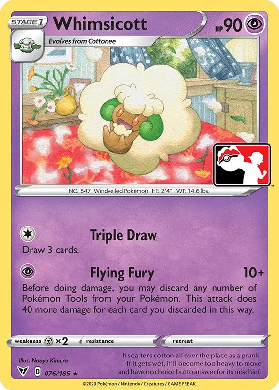 Whimsicott (076/185) [Prize Pack Series One] | Good Games Morley