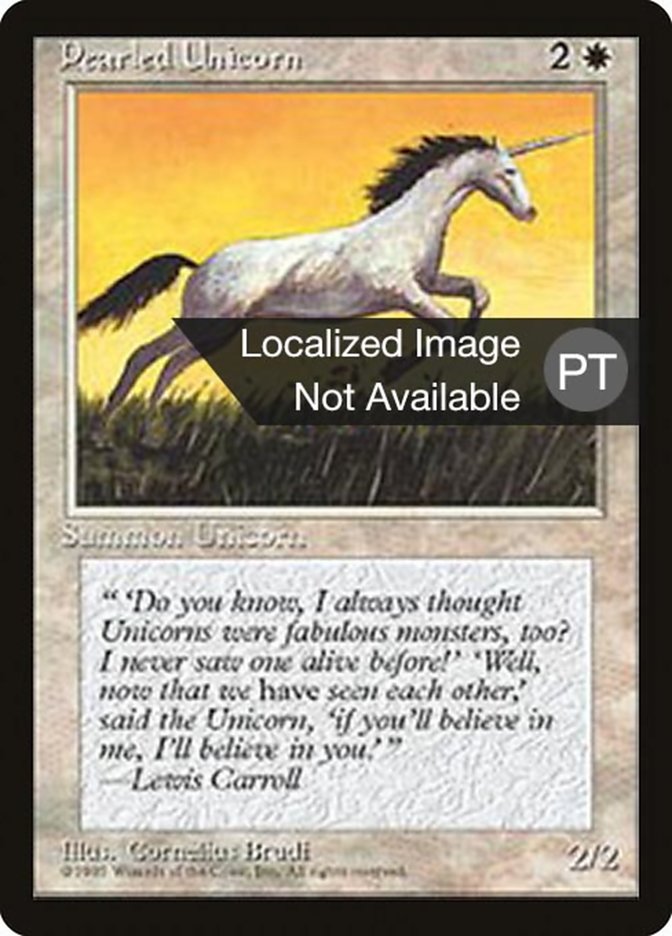 Pearled Unicorn [Fourth Edition (Foreign Black Border)] | Good Games Morley