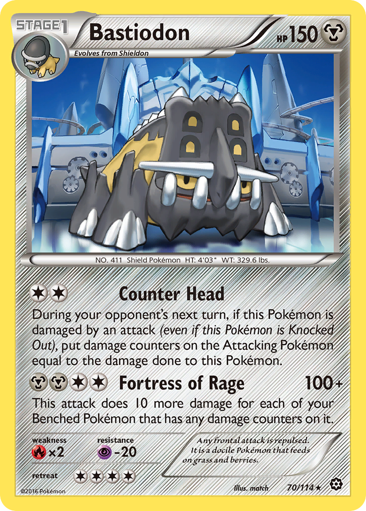Bastiodon (70/114) [XY: Steam Siege] | Good Games Morley