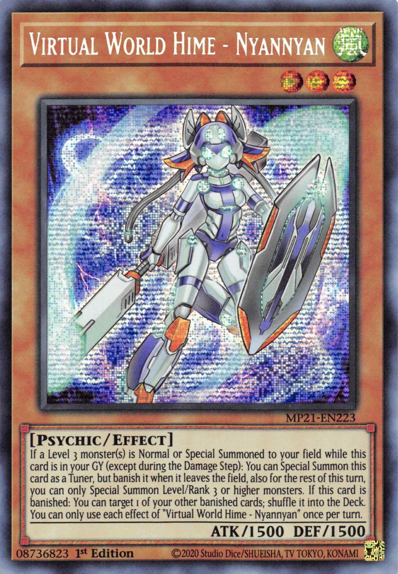 Virtual World Hime - Nyannyan [MP21-EN223] Prismatic Secret Rare | Good Games Morley