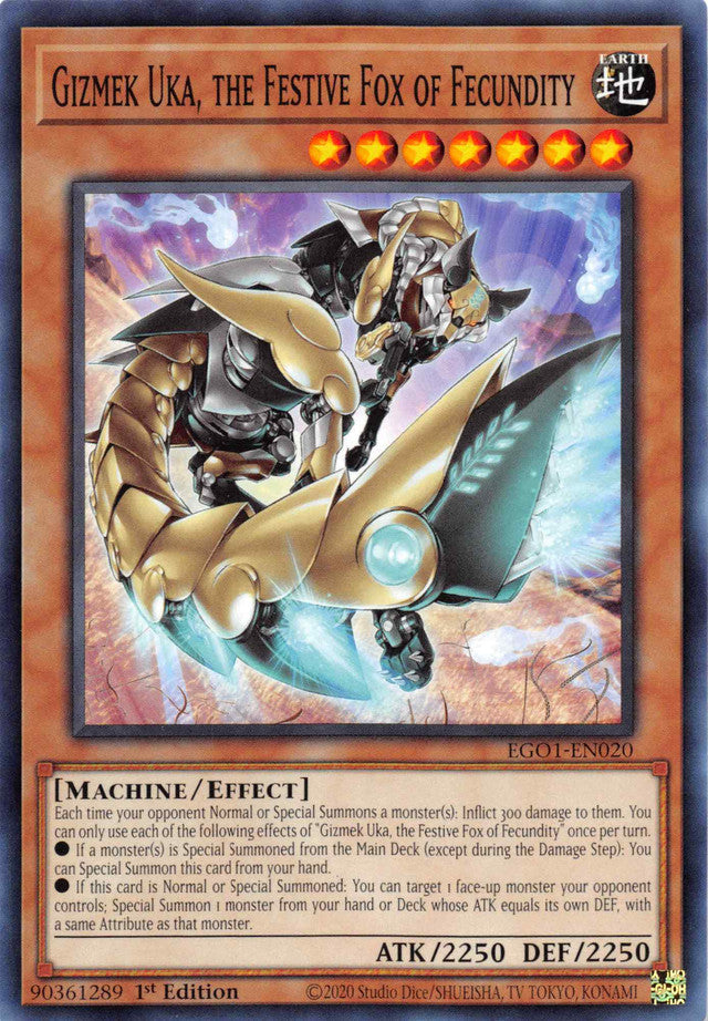 Gizmek Uka, the Festive Fox of Fecundity [EGO1-EN020] Common | Good Games Morley