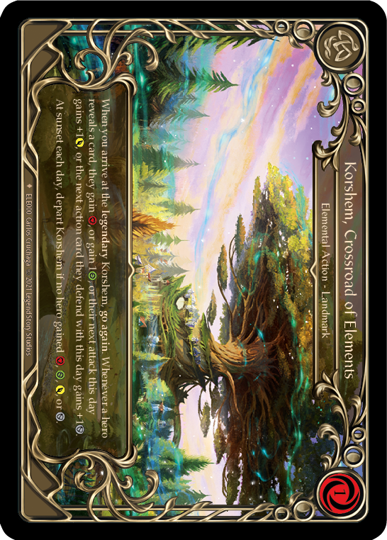 Korshem, Crossroad of Elements [ELE000] (Tales of Aria)  1st Edition Cold Foil | Good Games Morley
