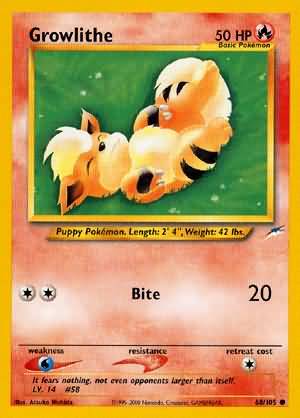 Growlithe (68/105) [Neo Destiny Unlimited] | Good Games Morley