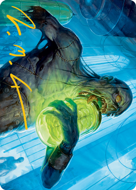 Larder Zombie Art Card (Gold-Stamped Signature) [Innistrad: Midnight Hunt Art Series] | Good Games Morley
