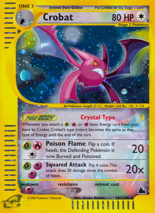 Crobat (147/144) [Skyridge] | Good Games Morley