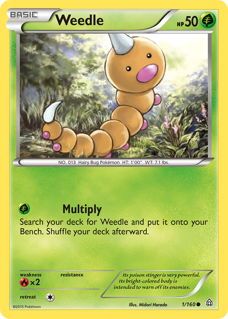Weedle (1/160) [XY: Primal Clash] | Good Games Morley