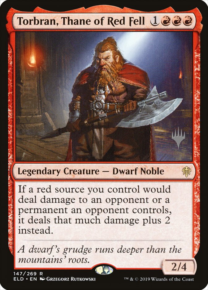 Torbran, Thane of Red Fell (Promo Pack) [Throne of Eldraine Promos] | Good Games Morley