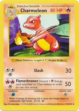 Charmeleon (24/102) [Base Set Shadowless Unlimited] | Good Games Morley