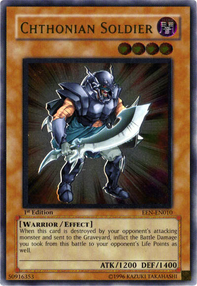Chthonian Soldier [EEN-EN010] Ultimate Rare | Good Games Morley