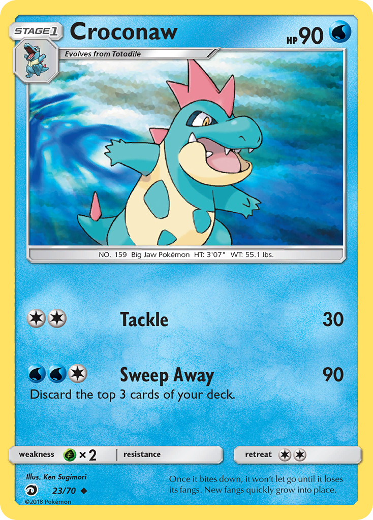 Croconaw (23/70) [Sun & Moon: Dragon Majesty] | Good Games Morley