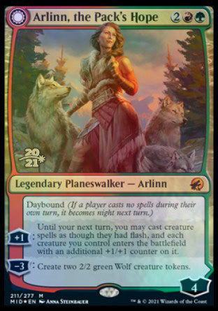 Arlinn, the Pack's Hope // Arlinn, the Moon's Fury [Innistrad: Midnight Hunt Prerelease Promos] | Good Games Morley
