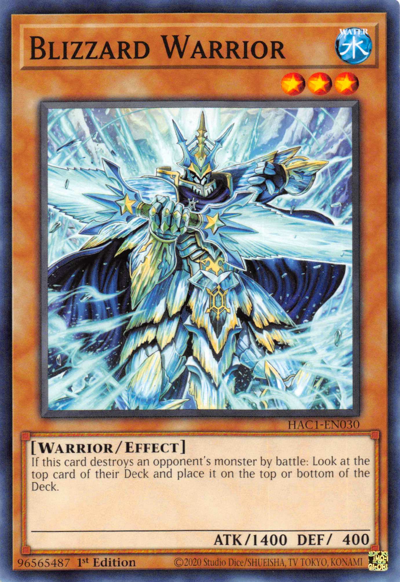 Blizzard Warrior [HAC1-EN030] Common | Good Games Morley