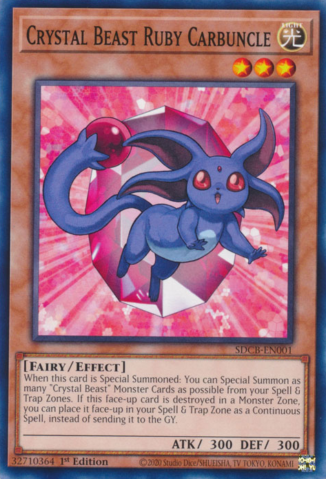 Crystal Beast Ruby Carbuncle [SDCB-EN001] Common | Good Games Morley