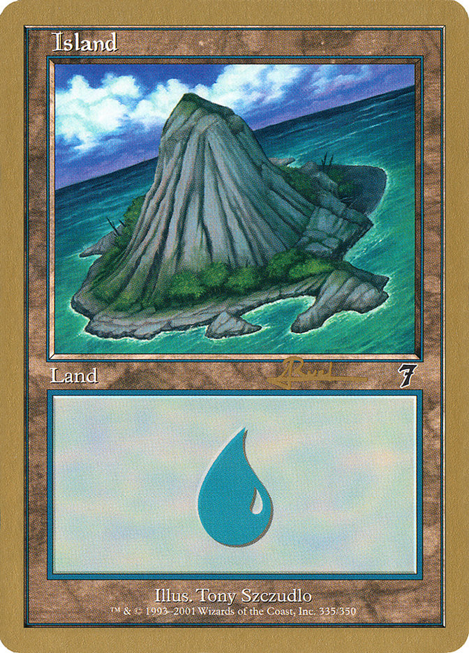 Island (ar335) (Antoine Ruel) [World Championship Decks 2001] | Good Games Morley