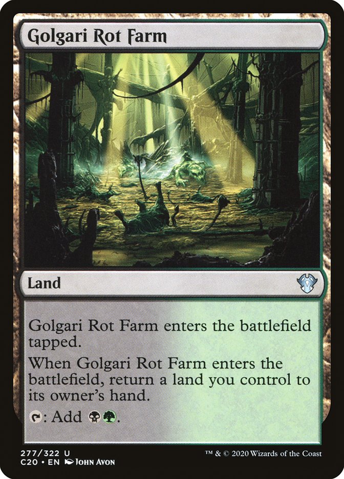 Golgari Rot Farm [Commander 2020] | Good Games Morley