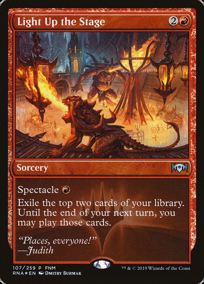Light Up the Stage (FNM) [Ravnica Allegiance Promos] | Good Games Morley