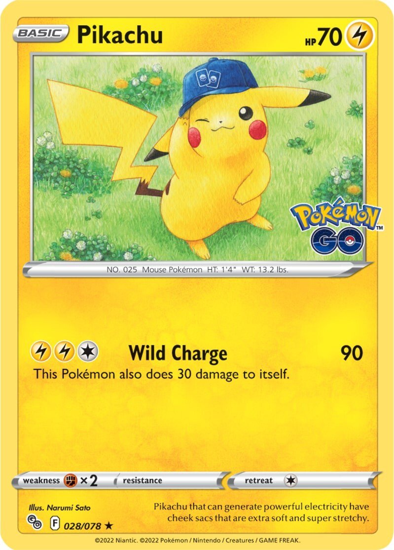Pikachu (028/078) [Pokémon GO] | Good Games Morley