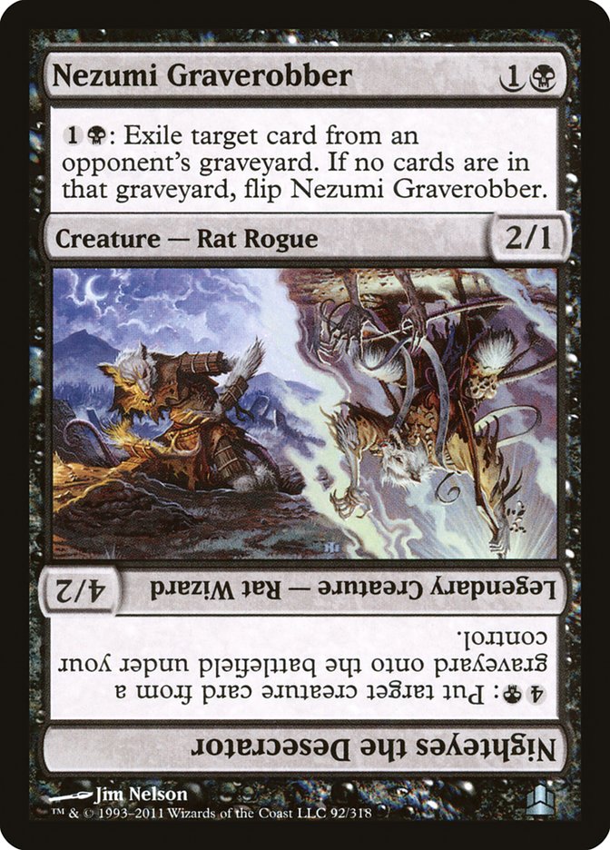 Nezumi Graverobber // Nighteyes the Desecrator [Commander 2011] | Good Games Morley