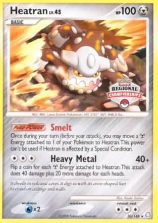 Heatran (30/146) (Regional Championships) [Diamond & Pearl: Legends Awakened] | Good Games Morley