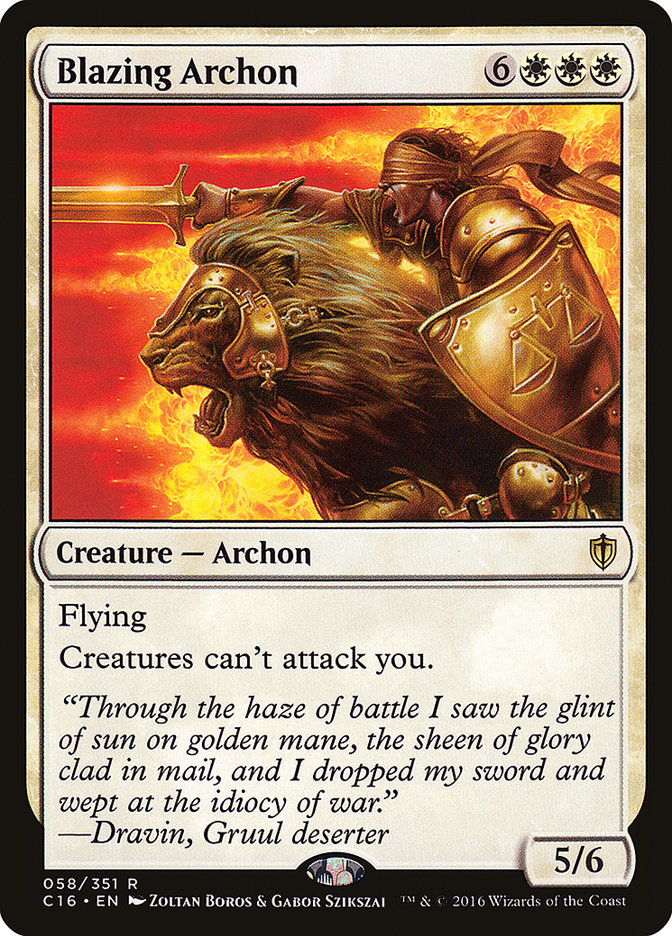 Blazing Archon [Commander 2016] | Good Games Morley