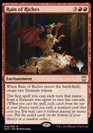 Rain of Riches (Promo Pack) [Streets of New Capenna Commander Promos] | Good Games Morley