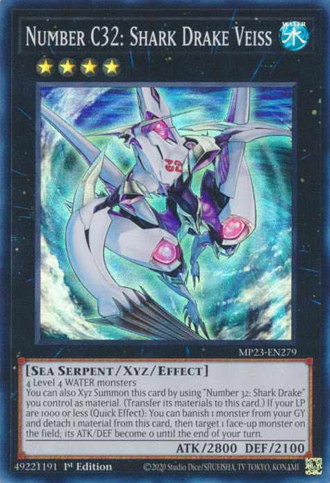 Number C32: Shark Drake Veiss [MP23-EN279] Super Rare | Good Games Morley