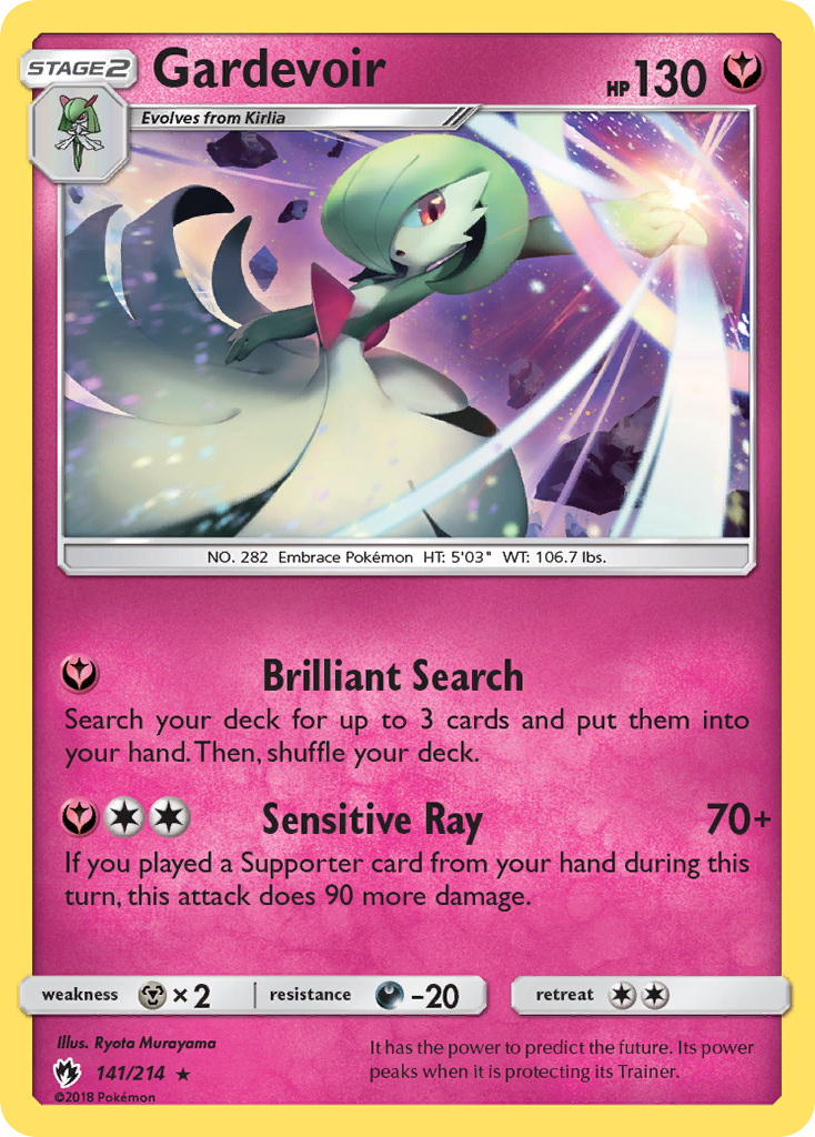 Gardevoir (141/214) [Sun & Moon: Lost Thunder] | Good Games Morley