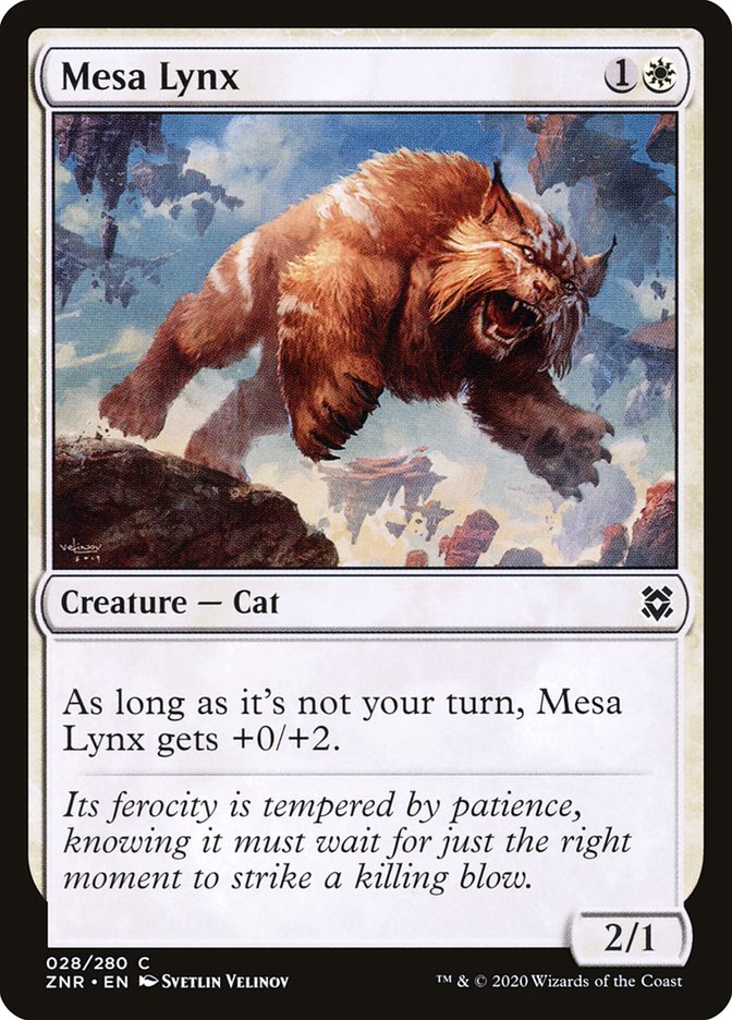 Mesa Lynx [Zendikar Rising] | Good Games Morley