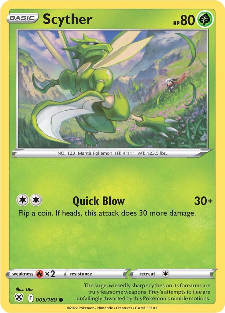 Scyther (005/189) [Sword & Shield: Astral Radiance] | Good Games Morley