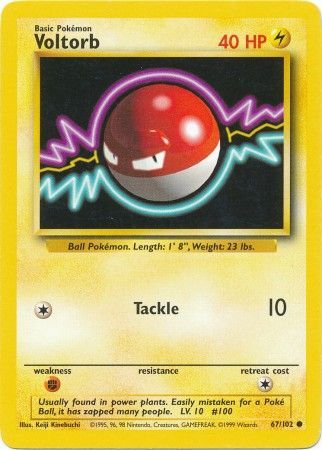 Voltorb (67/102) [Base Set Unlimited] | Good Games Morley