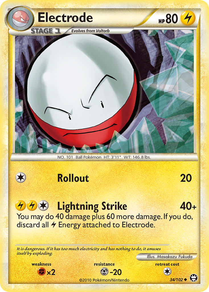 Electrode (34/102) [HeartGold & SoulSilver: Triumphant] | Good Games Morley