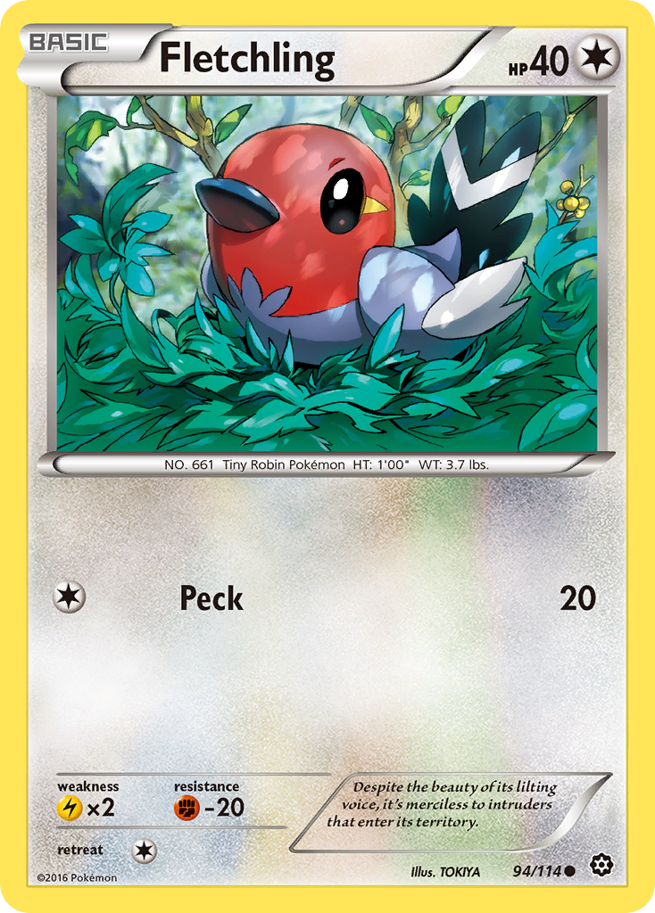 Fletchling (94/114) [XY: Steam Siege] | Good Games Morley