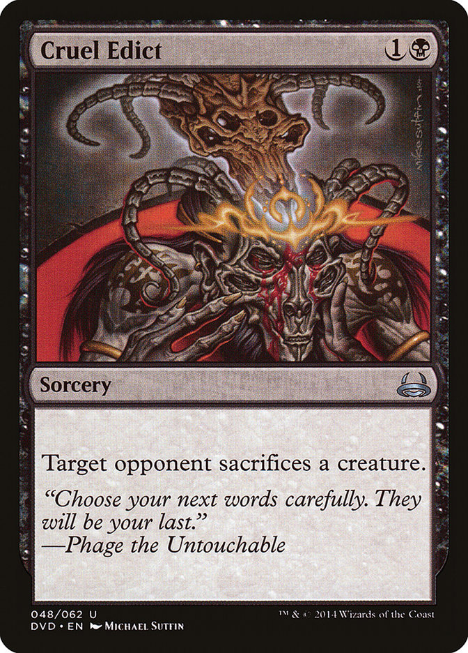 Cruel Edict (Divine vs. Demonic) [Duel Decks Anthology] | Good Games Morley
