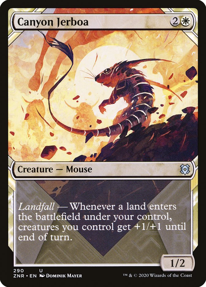 Canyon Jerboa (Showcase) [Zendikar Rising] | Good Games Morley