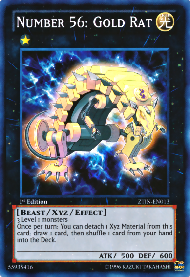 Number 56: Gold Rat [ZTIN-EN013] Super Rare | Good Games Morley