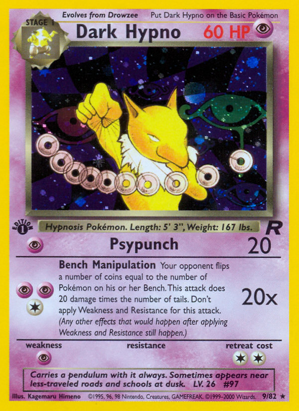 Dark Hypno (9/82) [Team Rocket 1st Edition] | Good Games Morley
