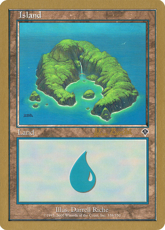 Island (ab338) (Alex Borteh) [World Championship Decks 2001] | Good Games Morley