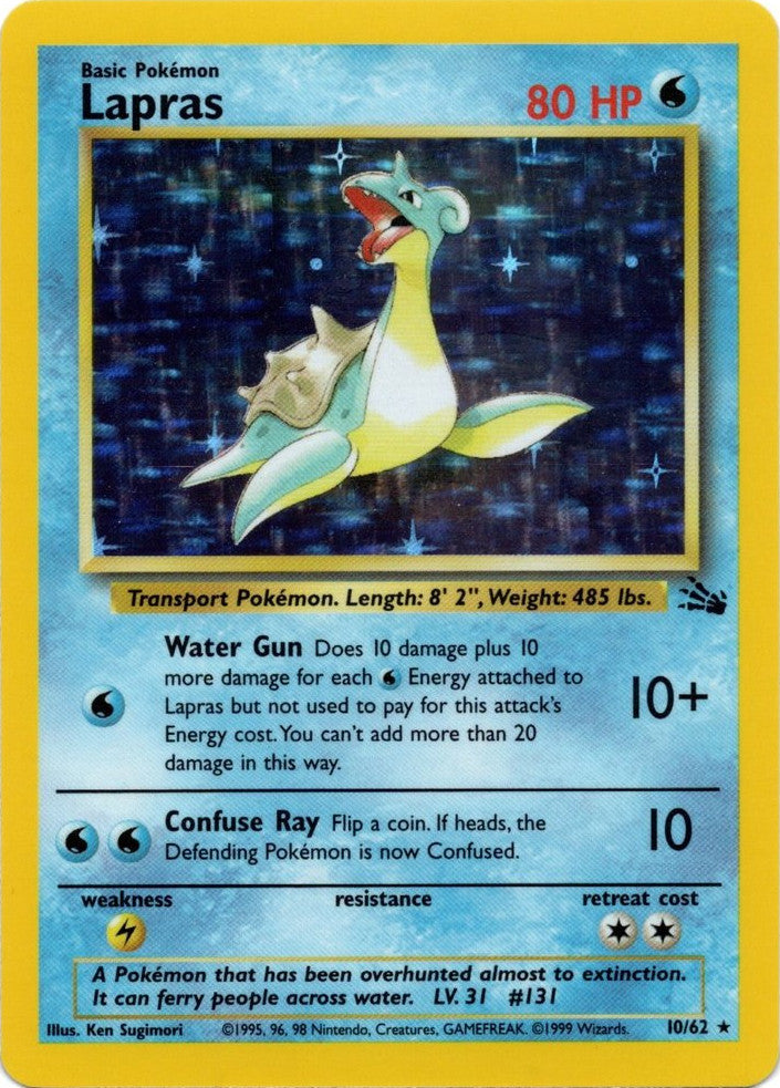 Lapras (10/62) [Fossil Unlimited] | Good Games Morley