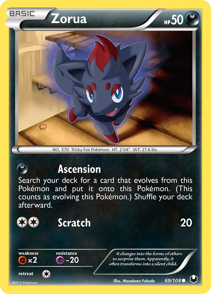Zorua (69/108) [Black & White: Dark Explorers] | Good Games Morley