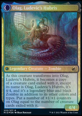 Ludevic, Necrogenius // Olag, Ludevic's Hubris [Innistrad: Midnight Hunt Prerelease Promos] | Good Games Morley